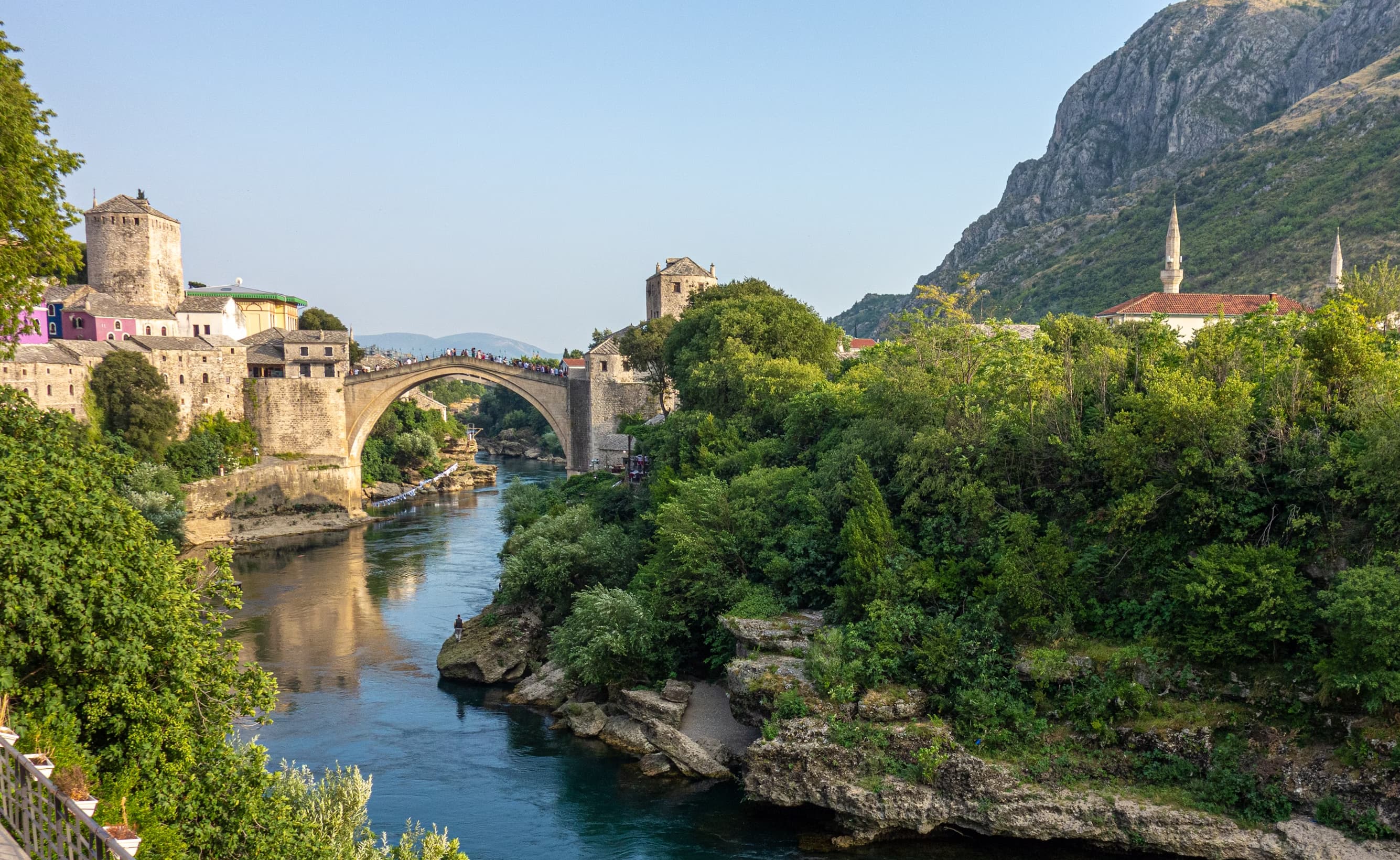 view of mostar bridge